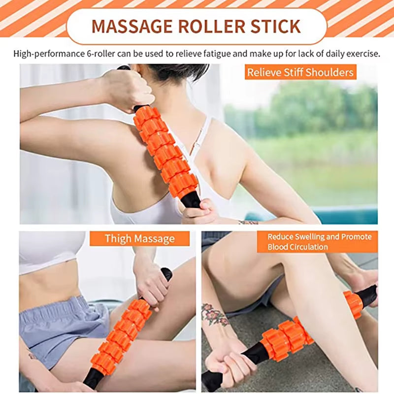 5-Piece Foam Roller and Massage Ball Set for Yoga, Pilates, and Fitness Training