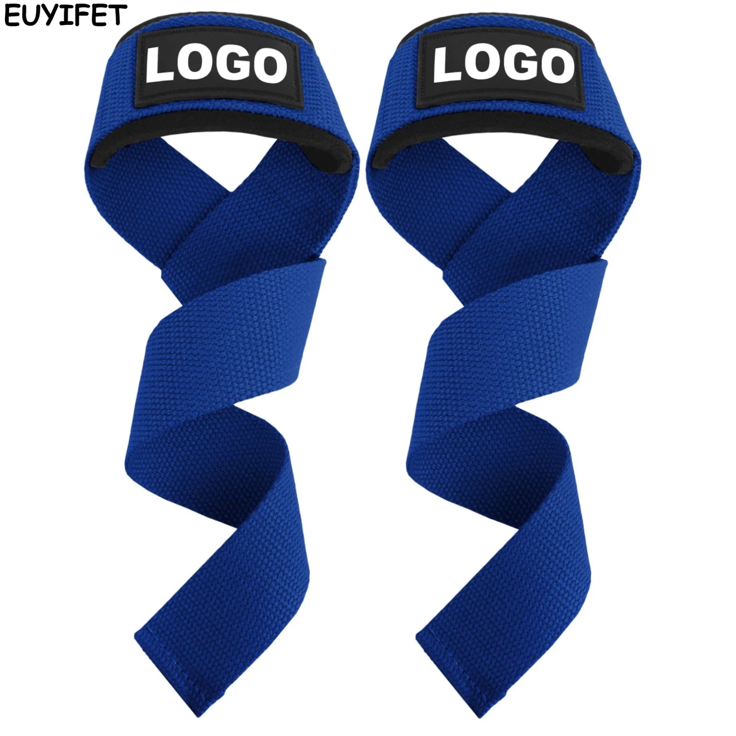 Padded Neoprene Weight Lifting Wrist Straps for Bodybuilding, Powerlifting, and Strength Training