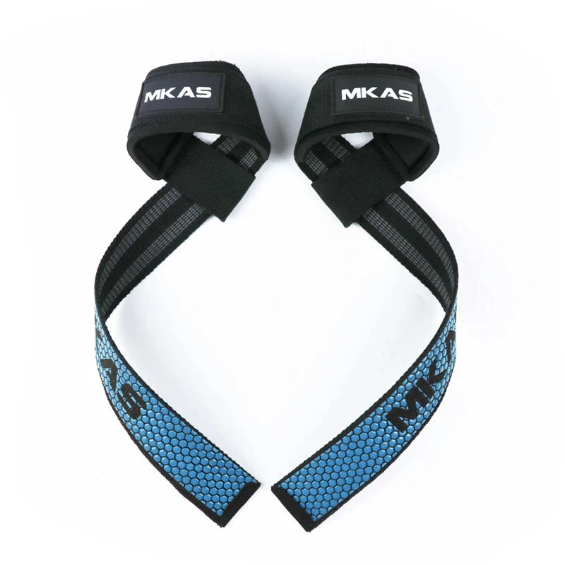 Padded Neoprene Weight Lifting Wrist Straps for Bodybuilding, Powerlifting, and Strength Training