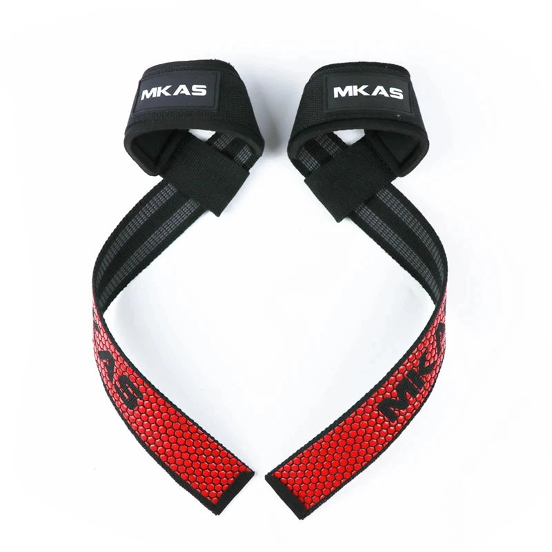 Padded Neoprene Weight Lifting Wrist Straps for Bodybuilding, Powerlifting, and Strength Training