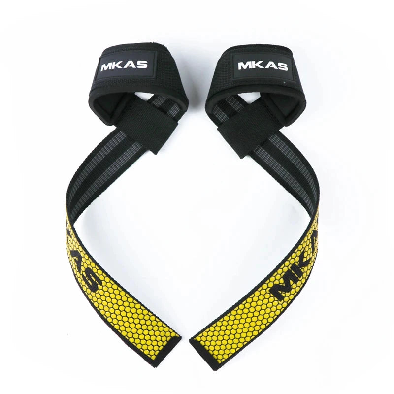 Padded Neoprene Weight Lifting Wrist Straps for Bodybuilding, Powerlifting, and Strength Training