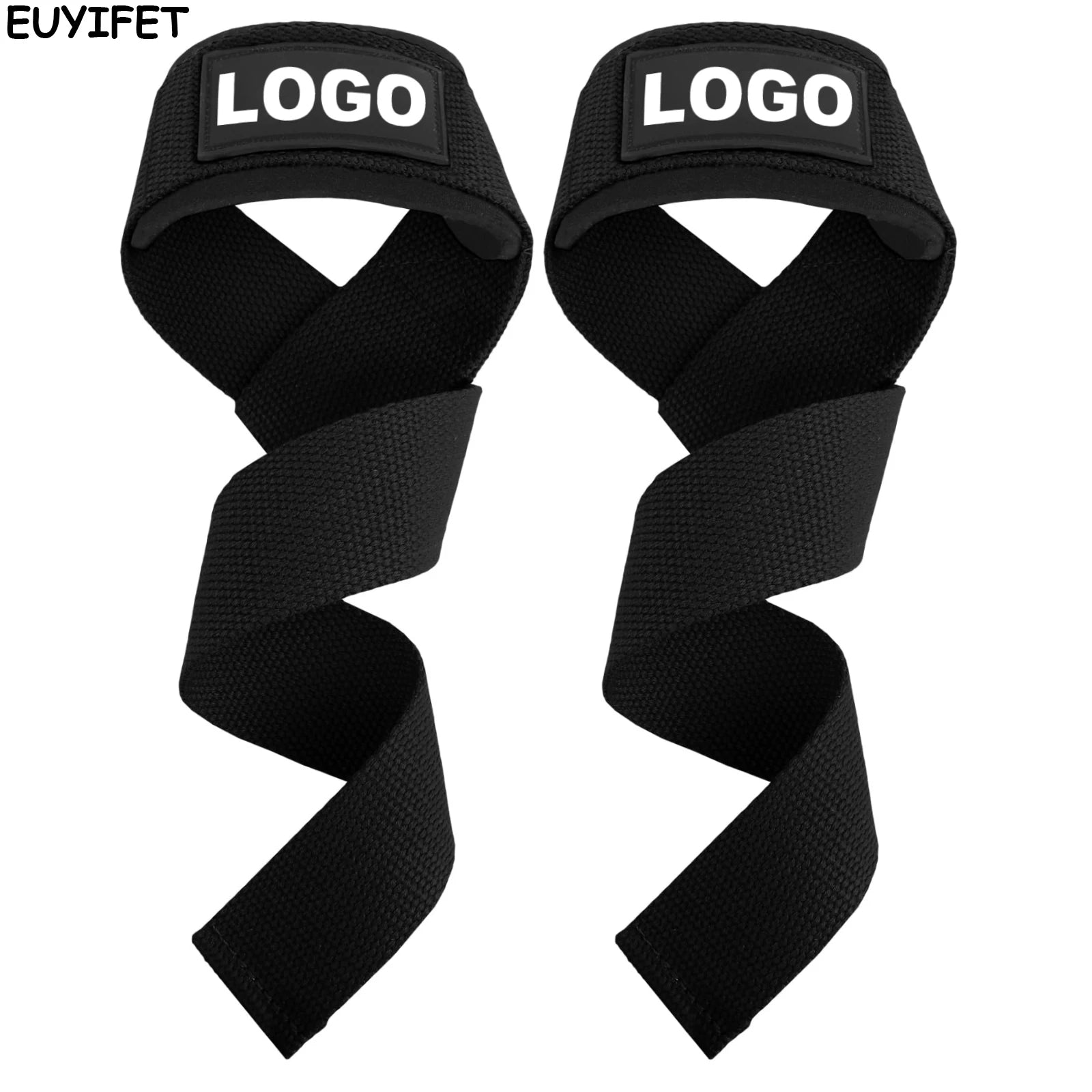 Padded Neoprene Weight Lifting Wrist Straps for Bodybuilding, Powerlifting, and Strength Training